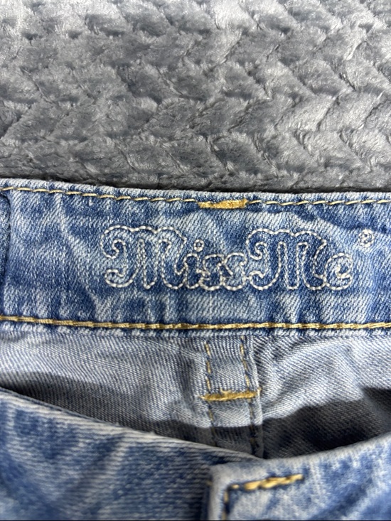 Miss Me Women's Distressed Light Blue Flare Jeans - Picture 2 of 8